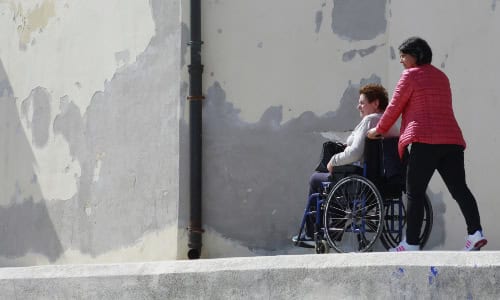 Person in wheelchair