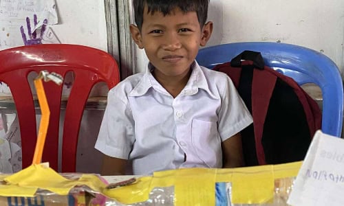 Cambodian student